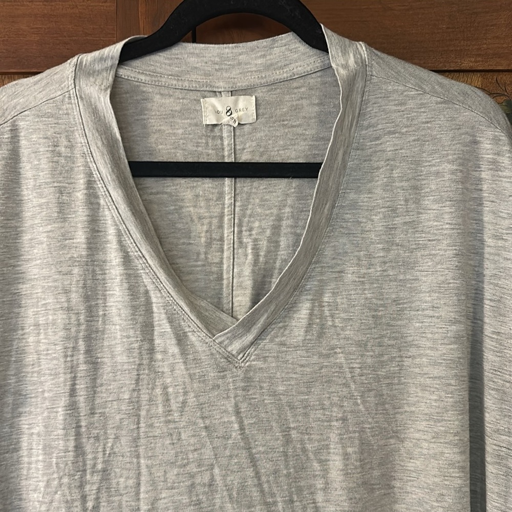 Lou & Gray Oversized V Neck T Shirt - Picture 2 of 4